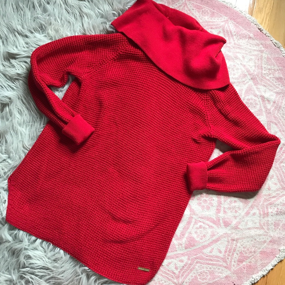 Michael by Michael Kors Red Knit Sweater